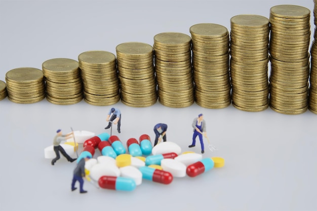 A graph showing the increasing cost of prescription drugs over the past decade, compared to the average income of American families.