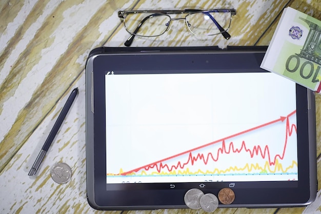 A graph showing the inflation rate over the past year, highlighting peaks and valleys, with annotations pointing out key economic events that influenced these trends.