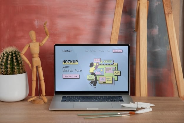 An adaptive learning platform interface is displayed on a laptop screen. The interface shows various modules for math, science, and history, with progress bars indicating the student's progress in each subject. The platform also provides personalized recommendations for additional resources based on the student's performance.