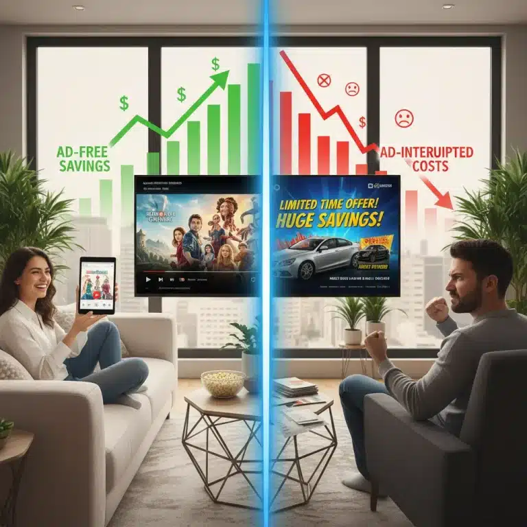 Ad-supported versus ad-free streaming financial comparison 2026