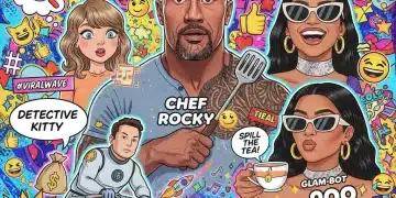 Dynamic collage of major celebrity meme trends from January to July 2026, showcasing viral internet humor.