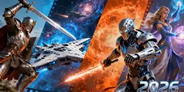 Dynamic movie poster for 2026 video game film adaptations