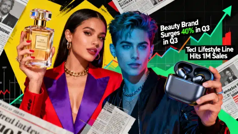 Two prominent celebrities launching successful brand ventures, illustrating modern celebrity entrepreneurship.
