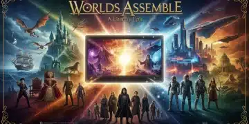 Epic movie poster featuring a collage of four major book adaptations for 2026, highlighting fantasy, sci-fi, and historical themes.