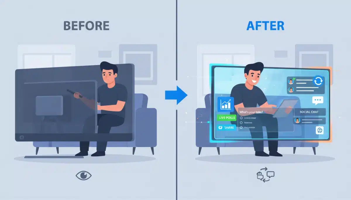 Viewer engagement before and after new interactive streaming features